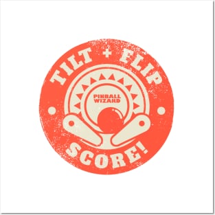 Tilt, Flip, Score! - Pinball Gamer Posters and Art